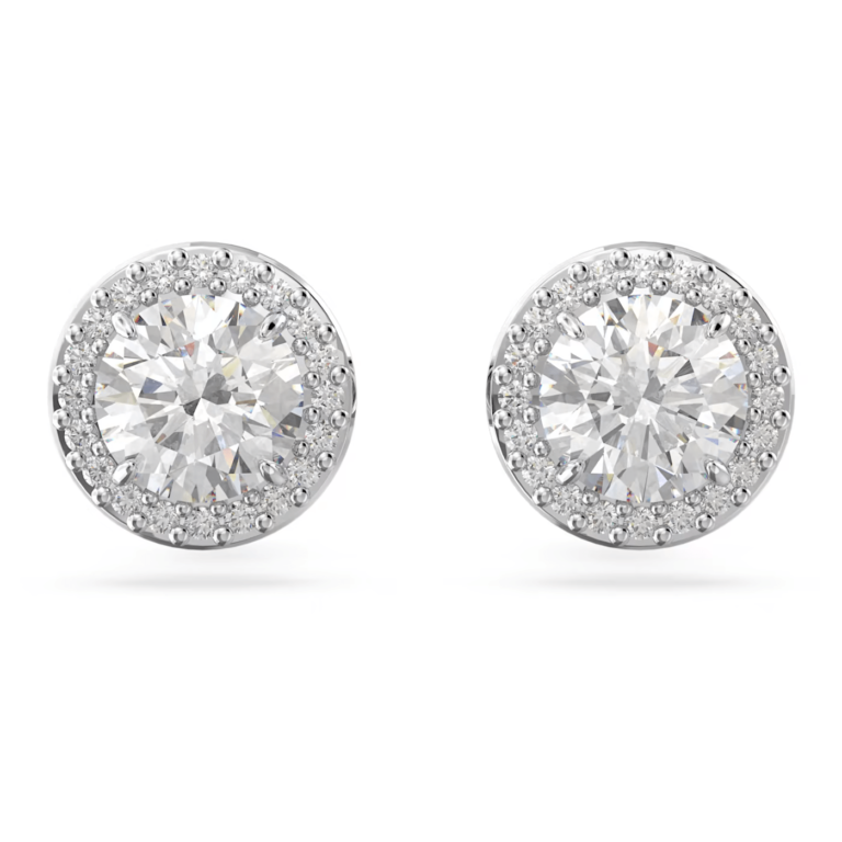 constella-stud-earrings--round-cut--pavé--white--rhodium-plated-swarovski-5636269